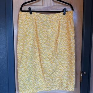 Ripskirt Hawaii Yellow Floral Pencil Skirt
